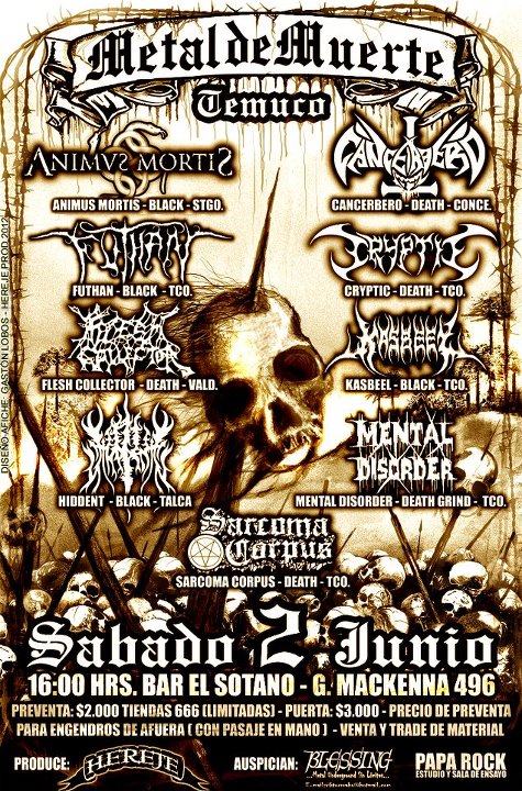 metal de muerte temuco
