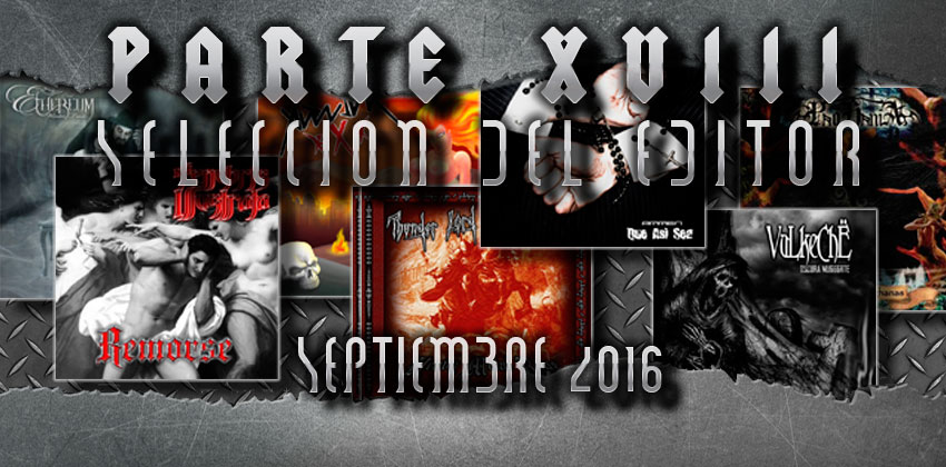 XVIII ~ Seleccion del Editor ~ Septiembre 2016