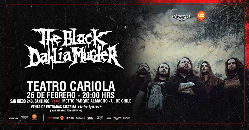 The Black Dahlia Murder - 26 febrero, Teatro Cariola, Santiago