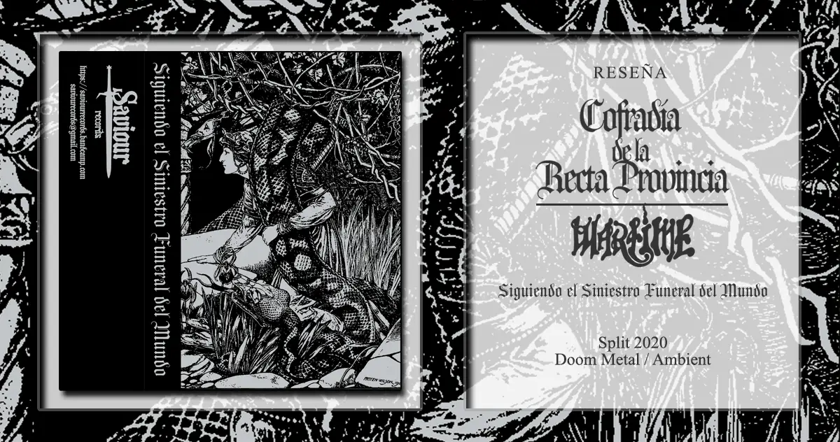 Cofradu00eda de la Recta Provincia / Wartime: Siguiendo el Siniestro Funeral del Mundo - Split 2020 - Ambient / Doom Metal