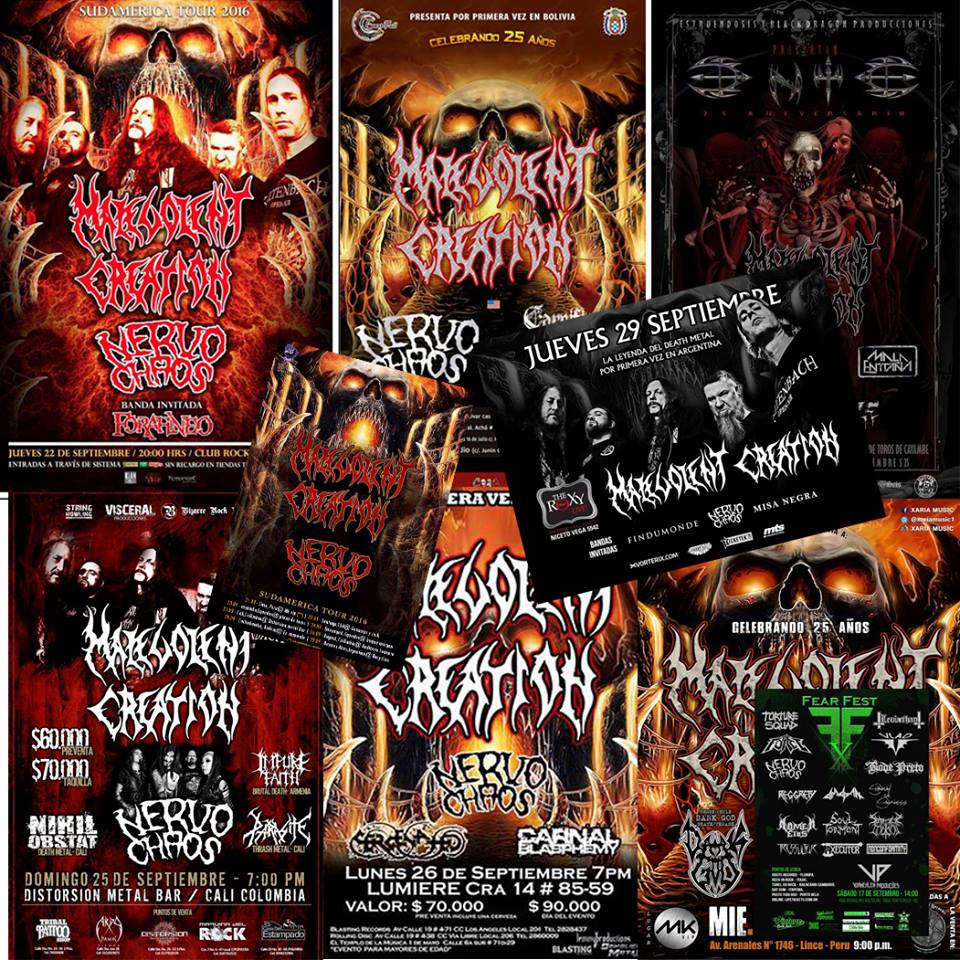 Banda chilena telonea a Malevolent Creation en Peru00fa