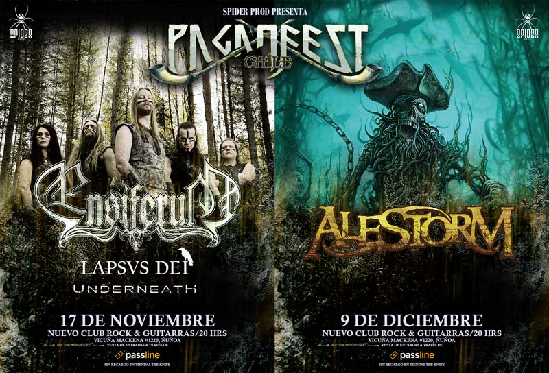 Paganfest Chile 4 llega junto a Ensiferum y Alestorm