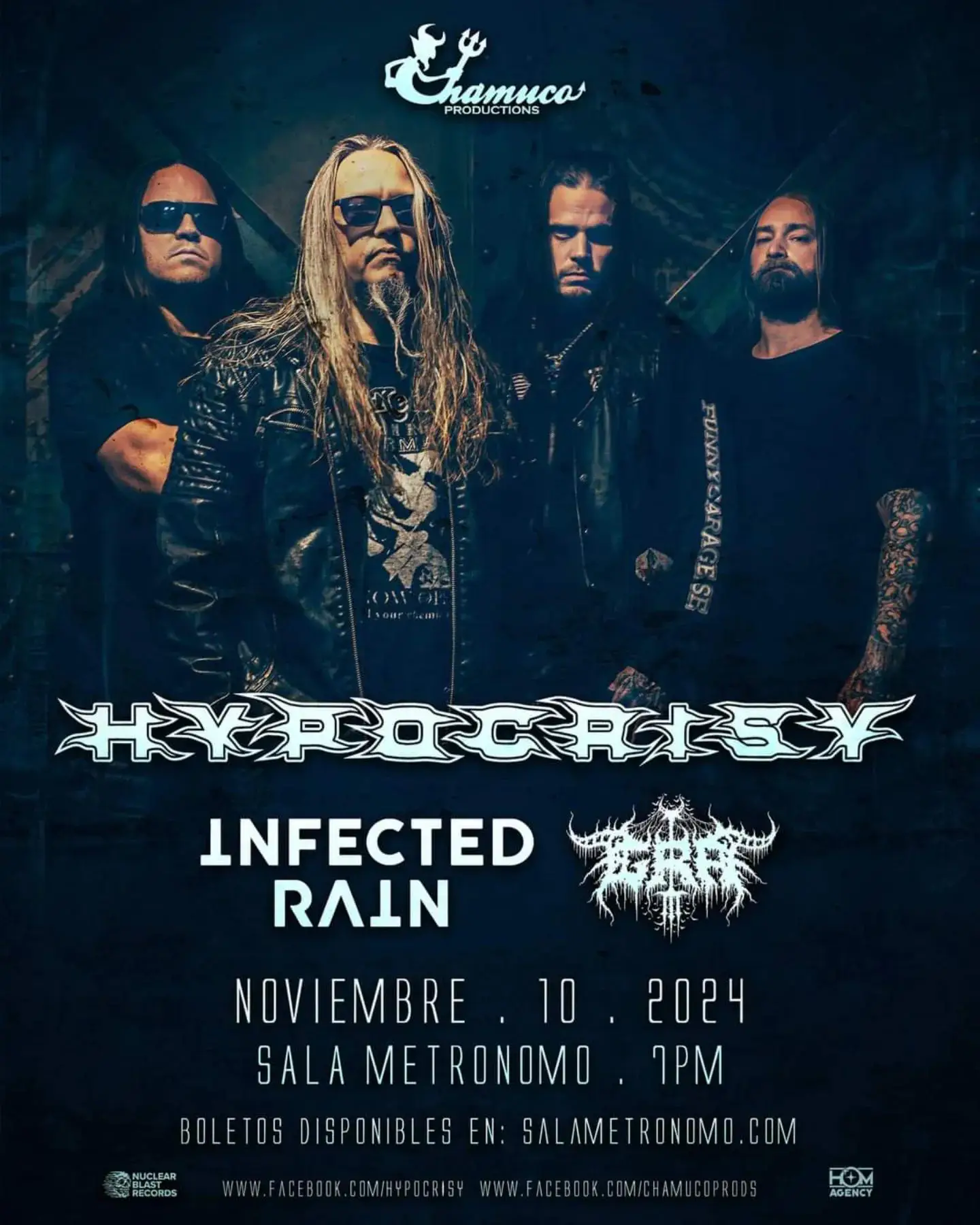 Hypocrisy, Infected Rain y Gra