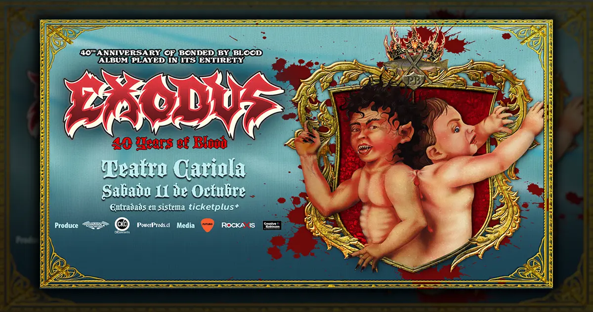Exodus llegará al Teatro Cariola en Octubre