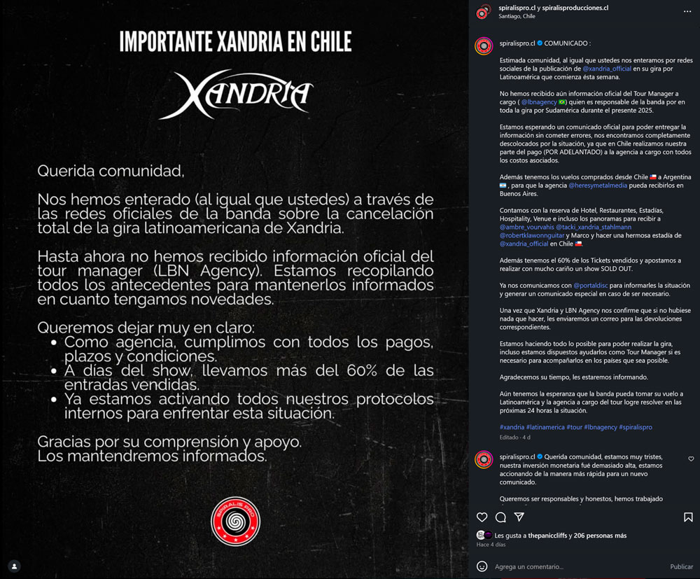 Cancelacion Spiralis Pro