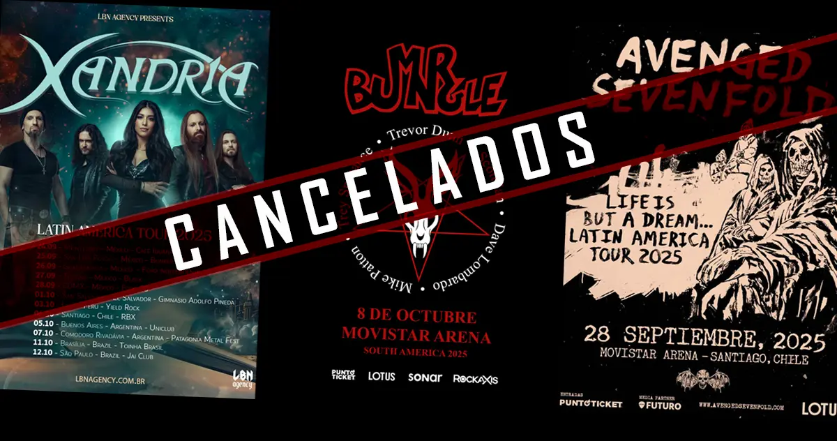 3 grandes conciertos cancelados en menos de 24 horas