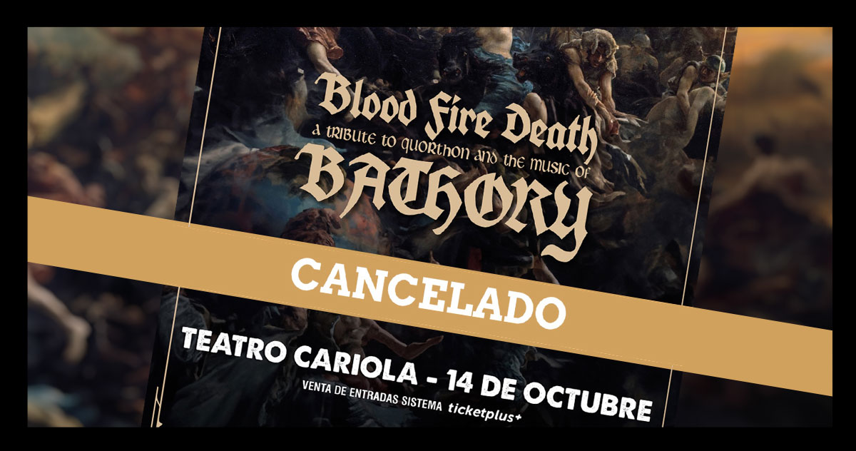 Blood Fire Death: Cuarto concierto cancelado en menos de una semana