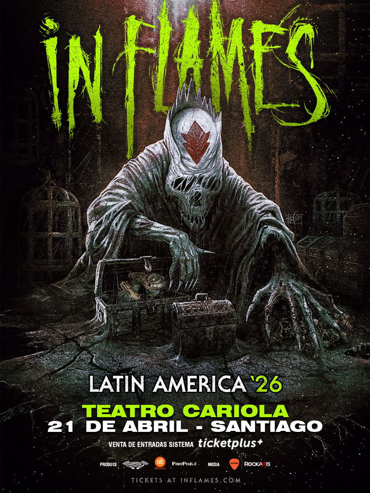 In Flames en Chile 2026 - Afiche