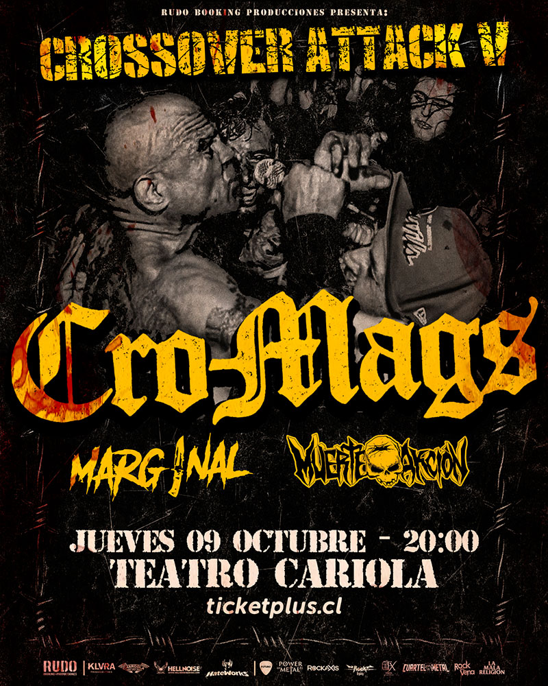 CRO-MAGS regresa a Chile con show en Teatro Cariola
