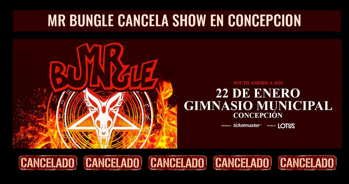 Mr Bungle cancela show en Concepcion debido a los incendios