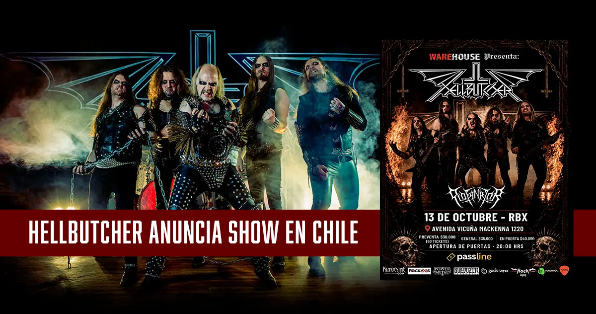 Hellbutcher anuncia show en Chile