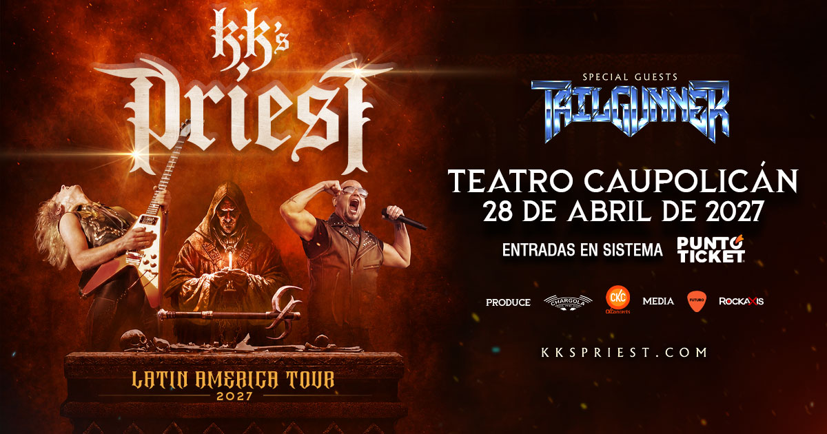 KK's Priest Debuta en Chile con Tailgunner como Invitados KK's Priest Debuta en Chile con Tailgunner como Invitados