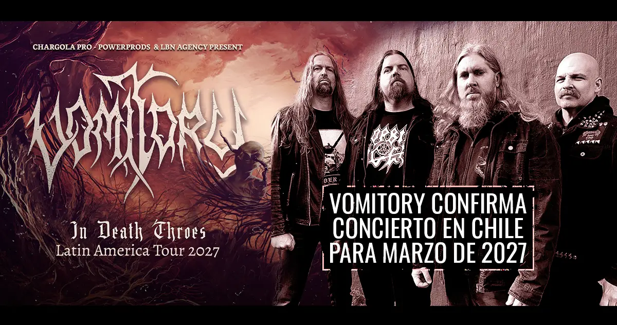 Vomitory confirma concierto en Chile para marzo de 2027