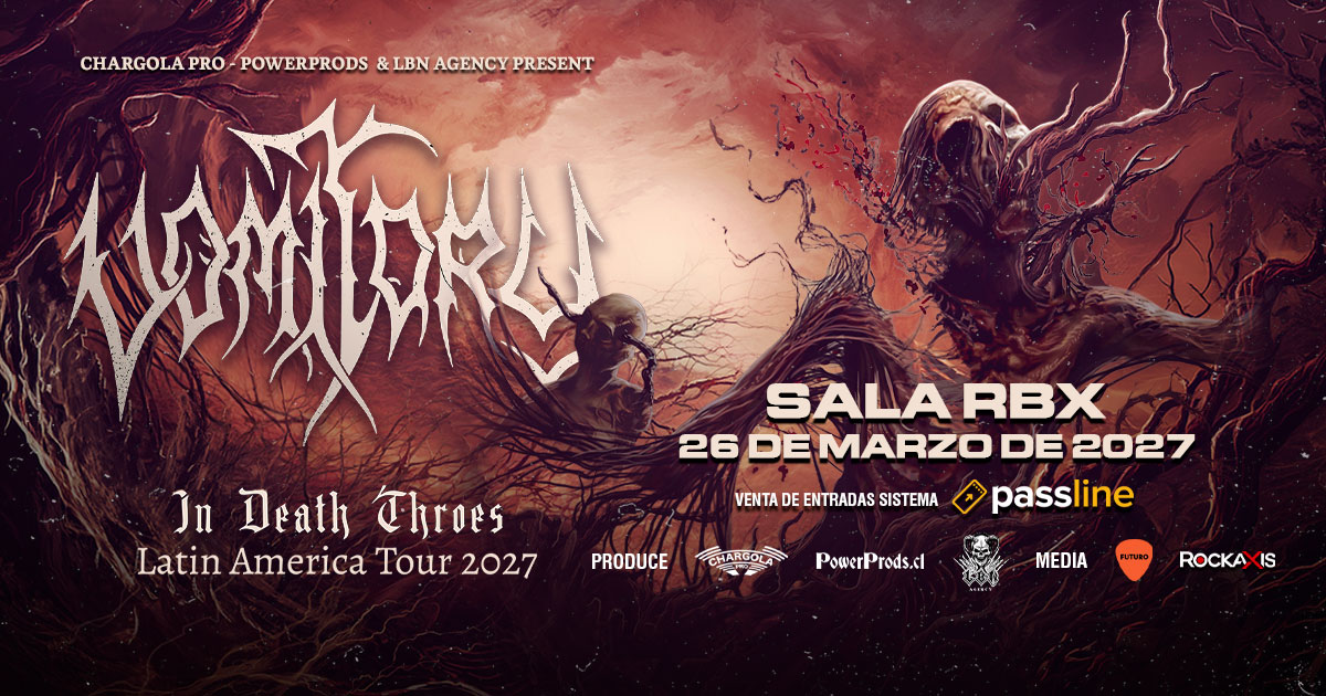 Vomitory confirma concierto en Chile para marzo de 2027 Vomitory confirma concierto en Chile para marzo de 2027