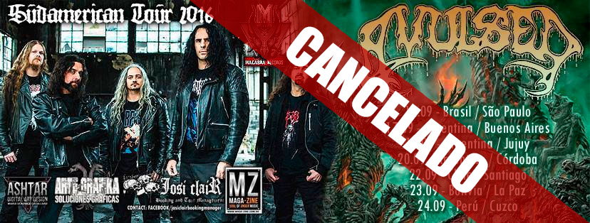 Avulsed cancela gira sudamericana
