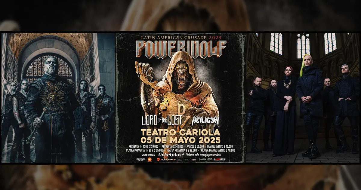 Powerwolf y Lord of The Lost regresarán a Chile en 2025
