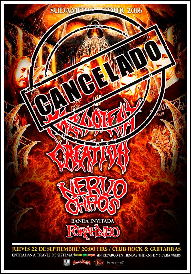 Malevolent Creation Cancelado 