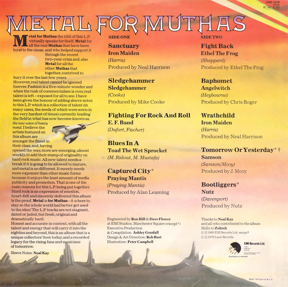 NWOBHM - Muthas cd back