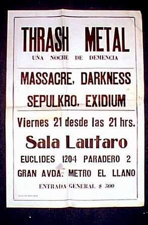 Sala Lautaro - Afiche años 80s